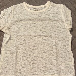 Aerie White Lace Women's Top. Medium